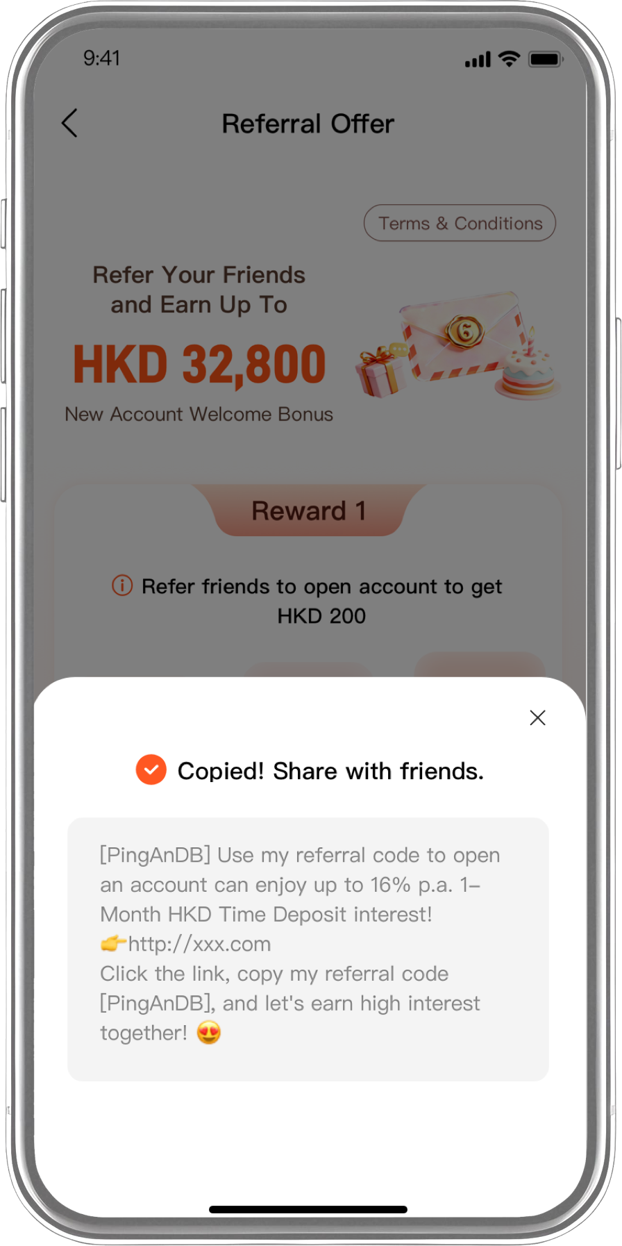 New Account Welcome Bonus Referral Programme