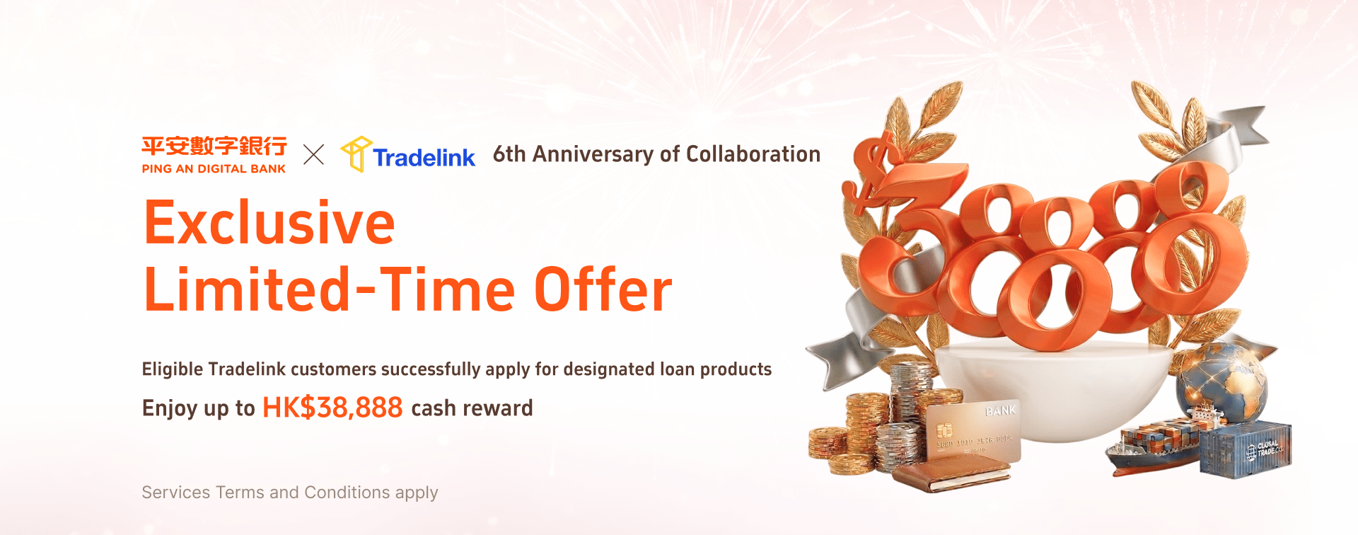 Ping An Digital Bank X Tradelink – 6th Anniversary Half-Price Discount Offer Programme