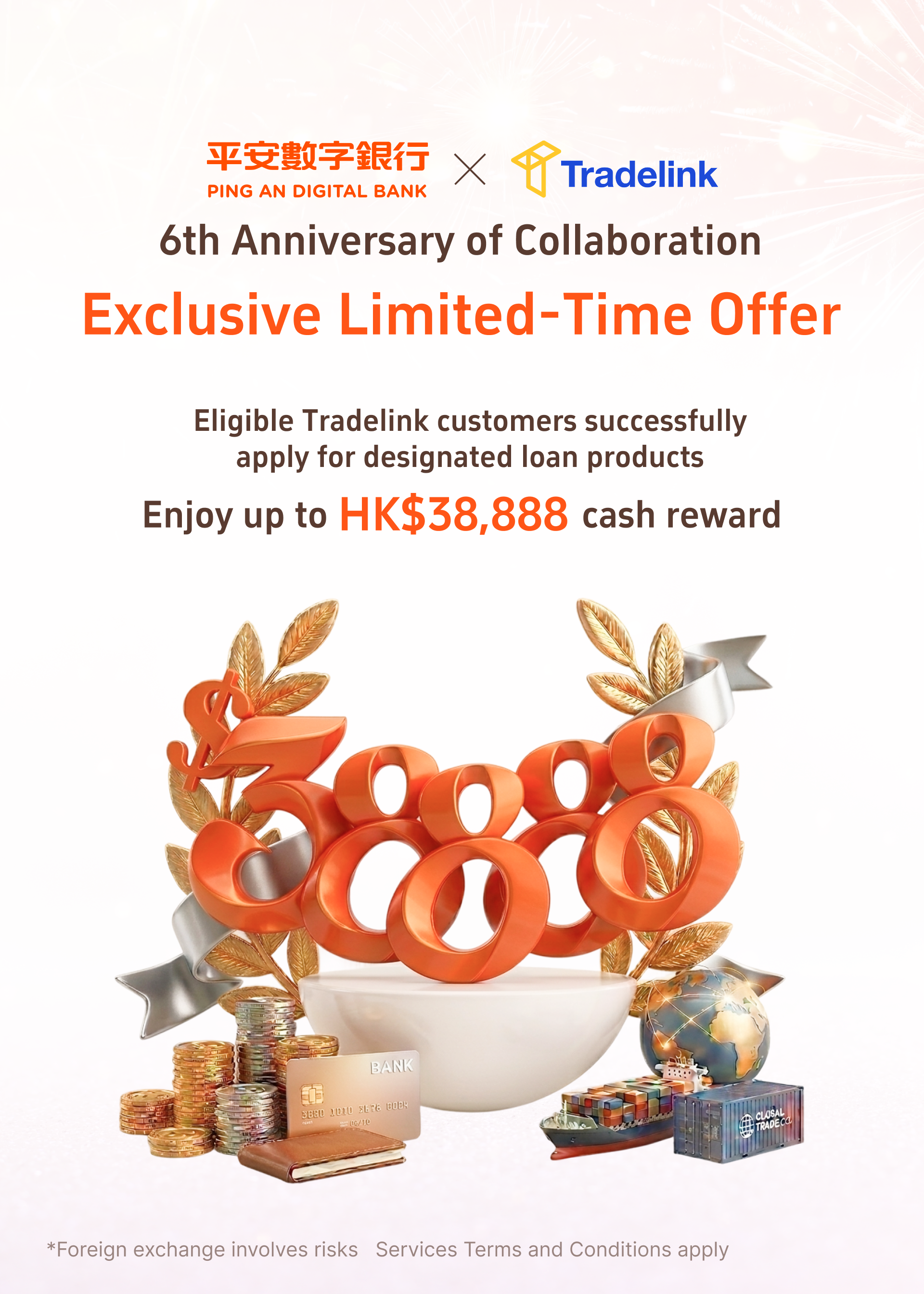 Ping An Digital Bank X Tradelink – 6th Anniversary Half-Price Discount Offer Programme